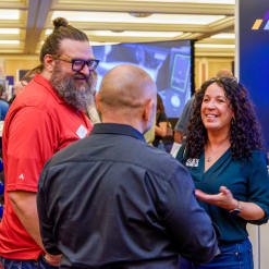 Image of discussion at Hyland's annual user event, CommunityLIVE