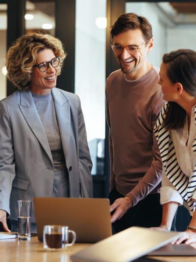 Group of business people having a meeting