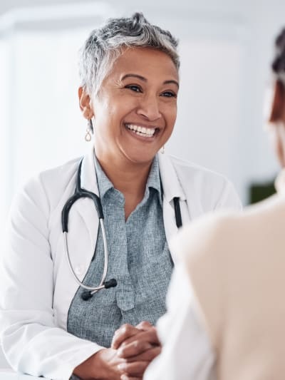 Healthcare working smiling
