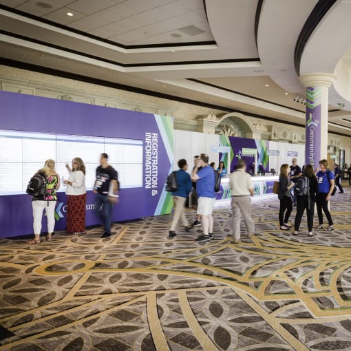 View of CommunityLIVE common area.