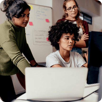People working in an office