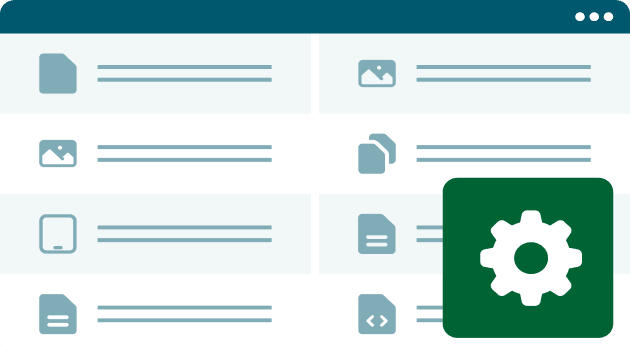 Illustrated image representing the inspection and processing of documents in Hyland’s Document Filters