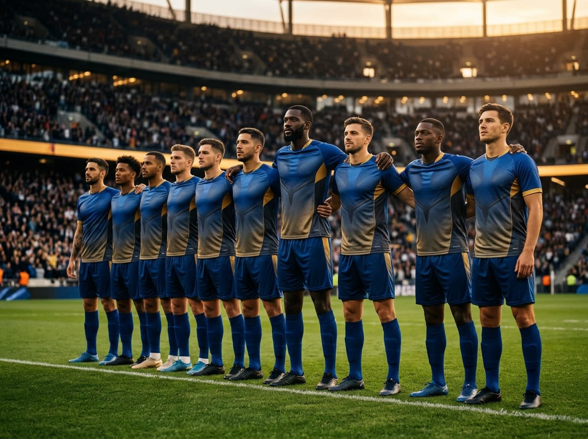 Sports Team Wearing Custom Teamwear