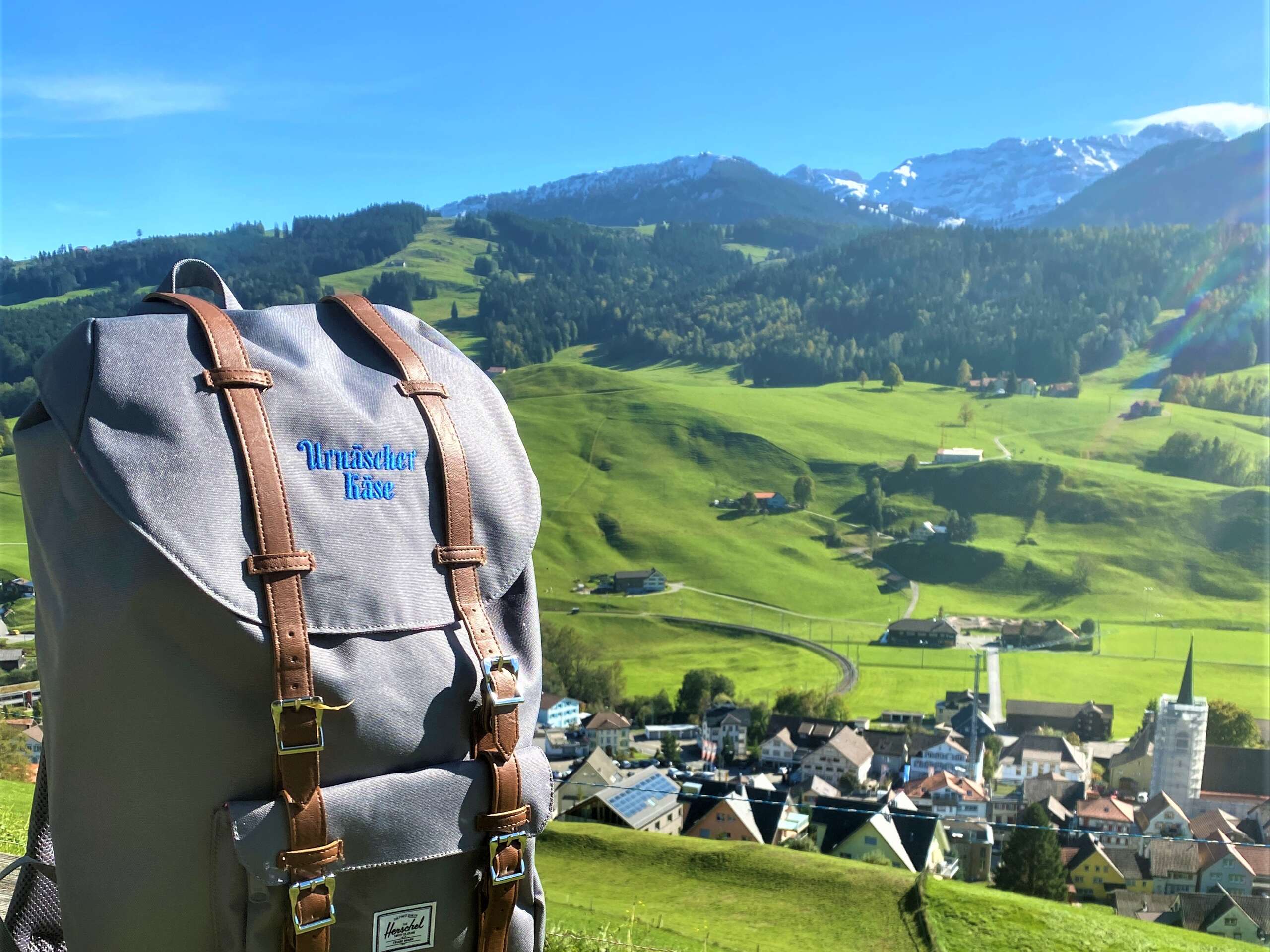 Käsegenuss in der Natur - Fondue Rucksack in Urnäsch