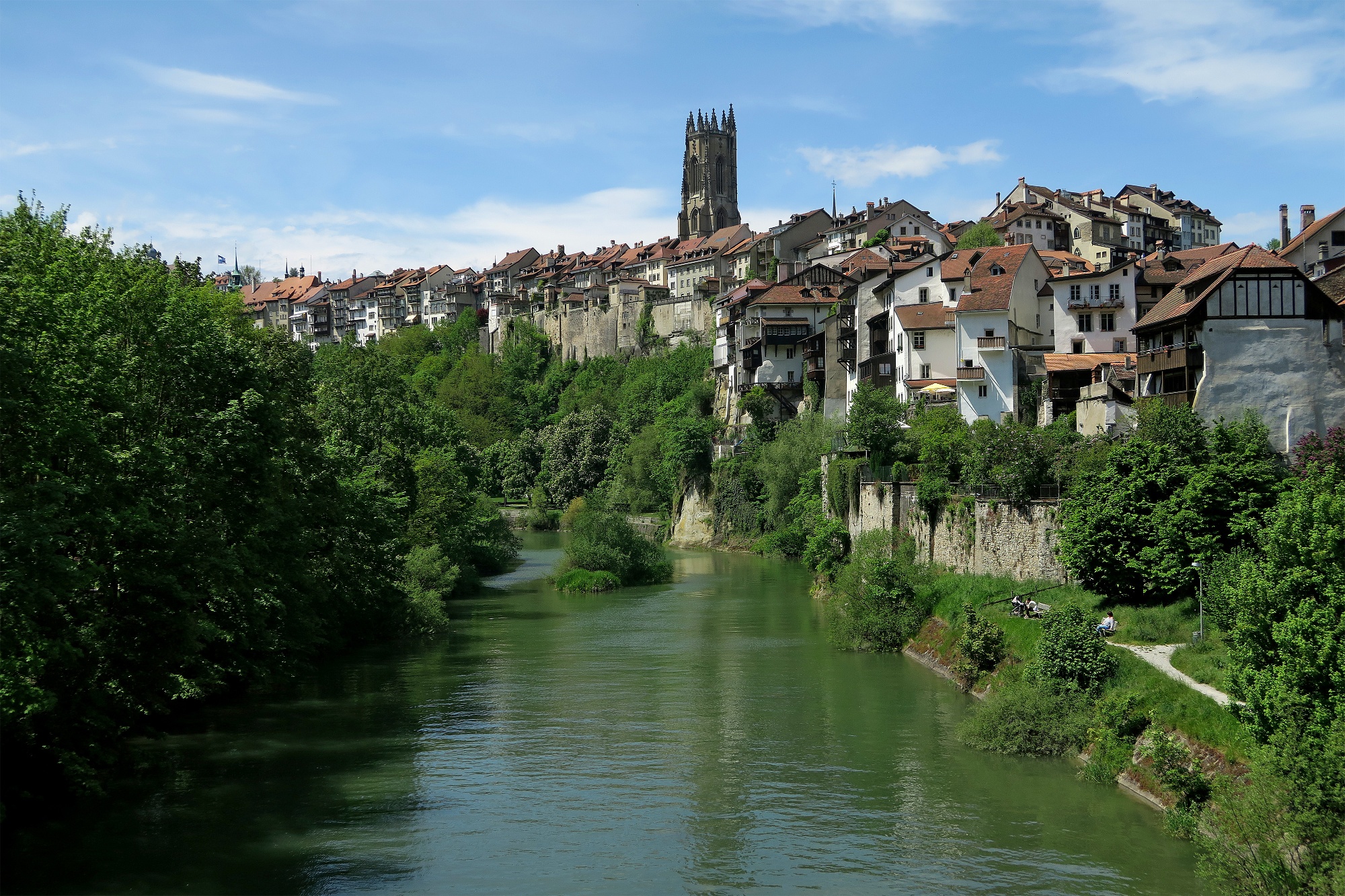 Wanderung von Freiburg nach Rossens