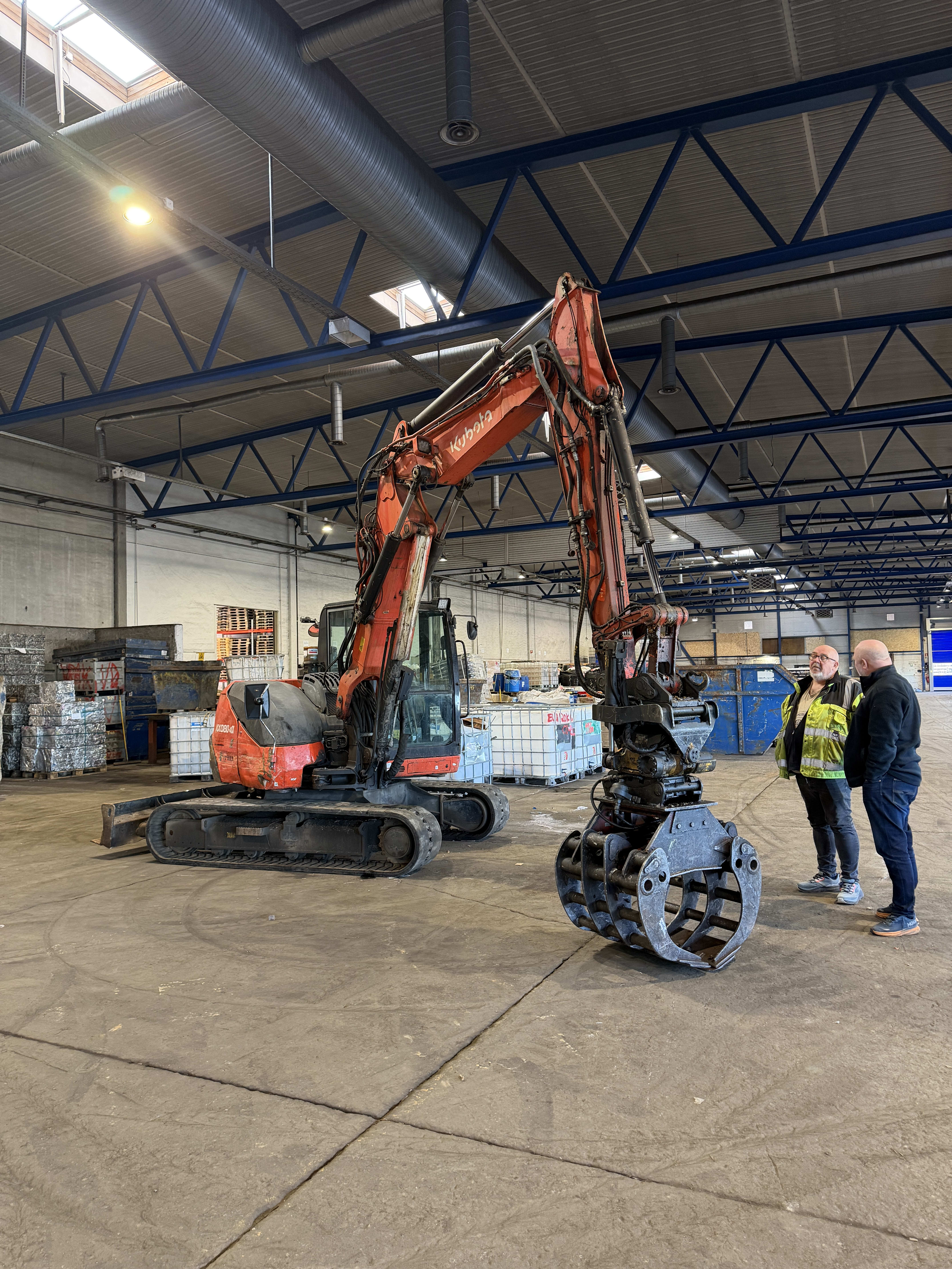 Kubota KX080-4@2PGL hos Stena Recycling