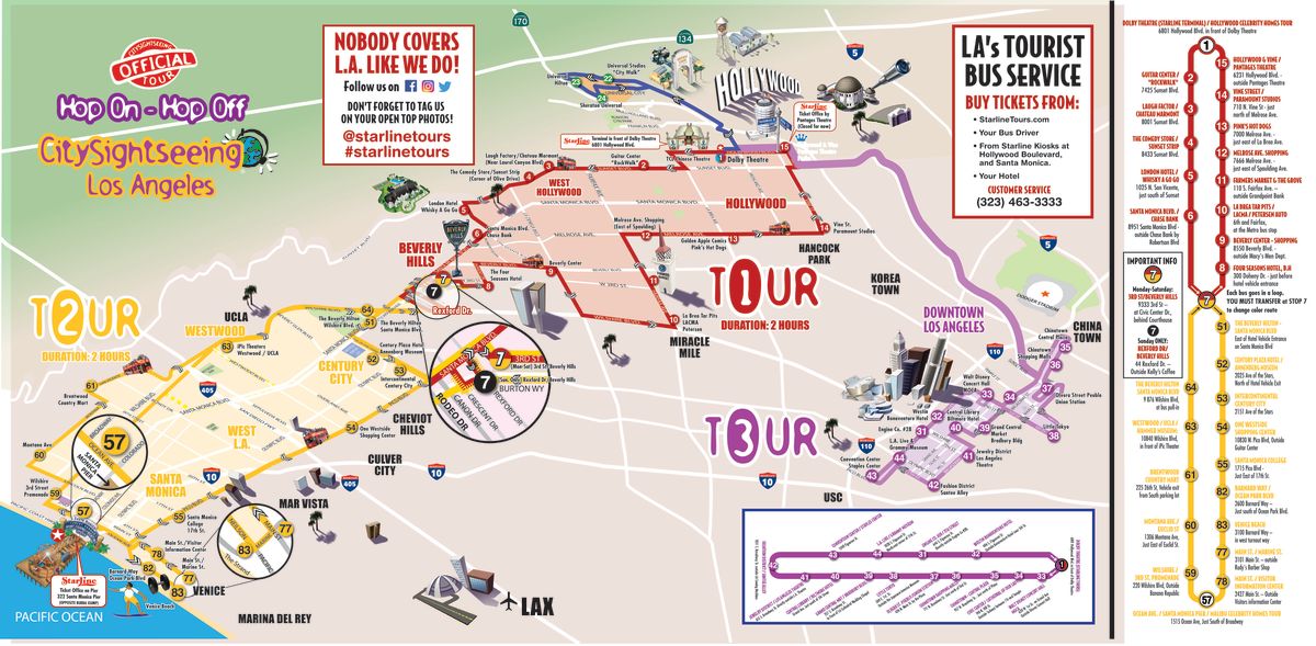 beverly hills star tour map