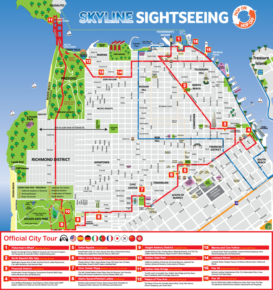 san francisco tour map