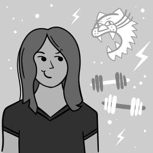 Illustration of Emily Vogel