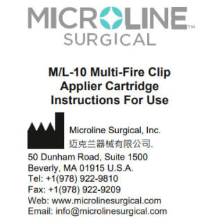ML-10 Clip Applier Cartridge IFU