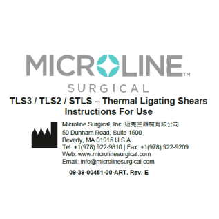 TLS3 / TLS2 / STLS – Thermal Ligating Shears Instructions For Use