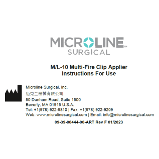 M/L-10 Multi-Fire Clip Applier Instructions for Use