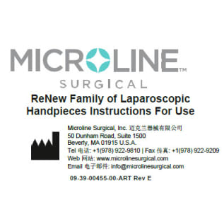 ReNew Family of Laparoscopic Handpiecs 3940 Series Instruction for Use