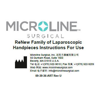 ReNew Family of Laparoscopic Handpieces 3900 Series Instructions For Use