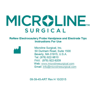 ReNew Electrocautery Probe and Disposable Tips - Microline Surgical - PDF  Catalogs