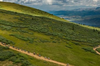 Stuart Mann in the Leadville 100 Bike Race