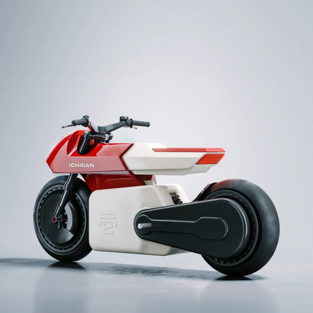 Image of the motorcycle from a rear point of view