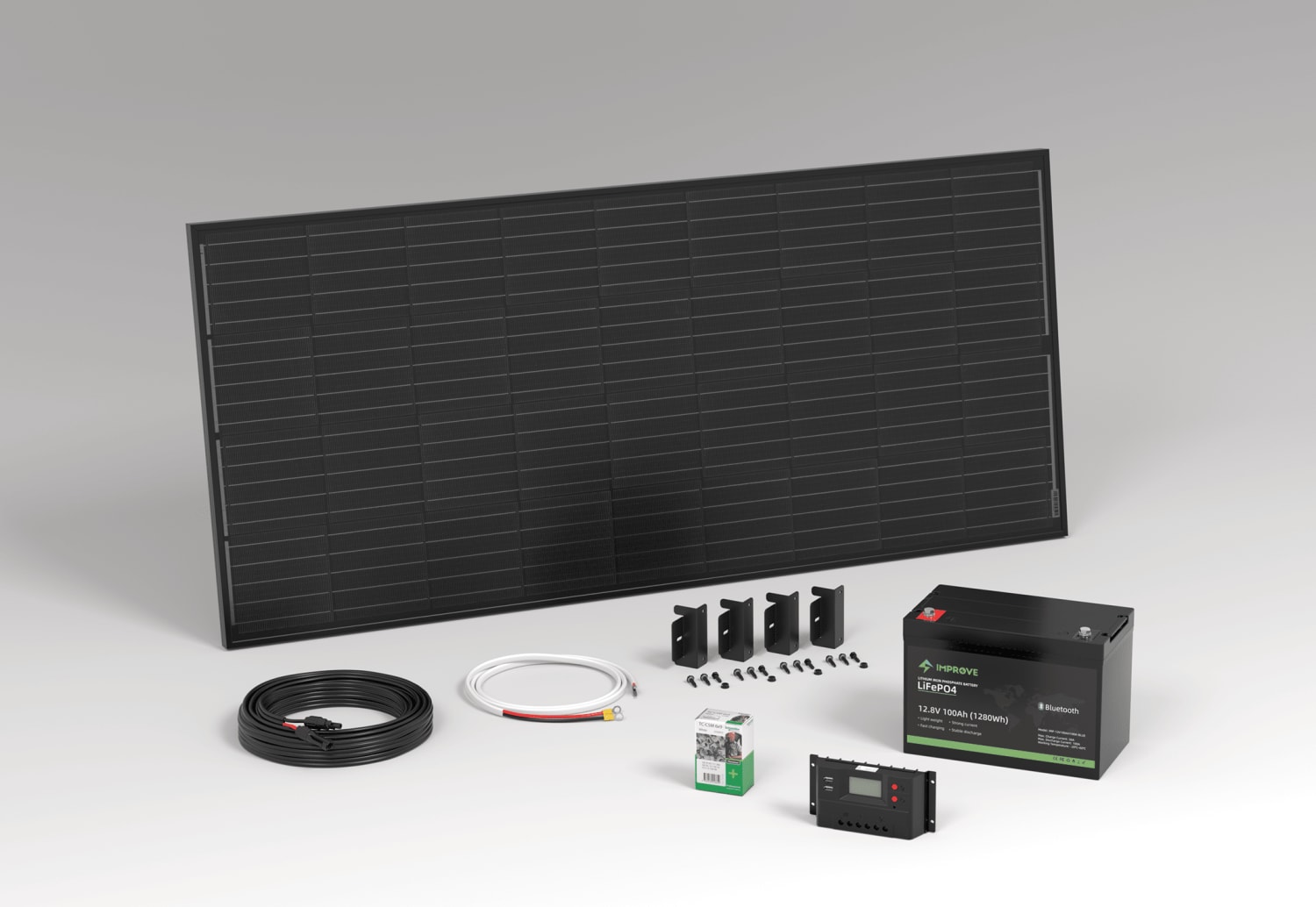 Solcellepakke 200W Lithium Improve