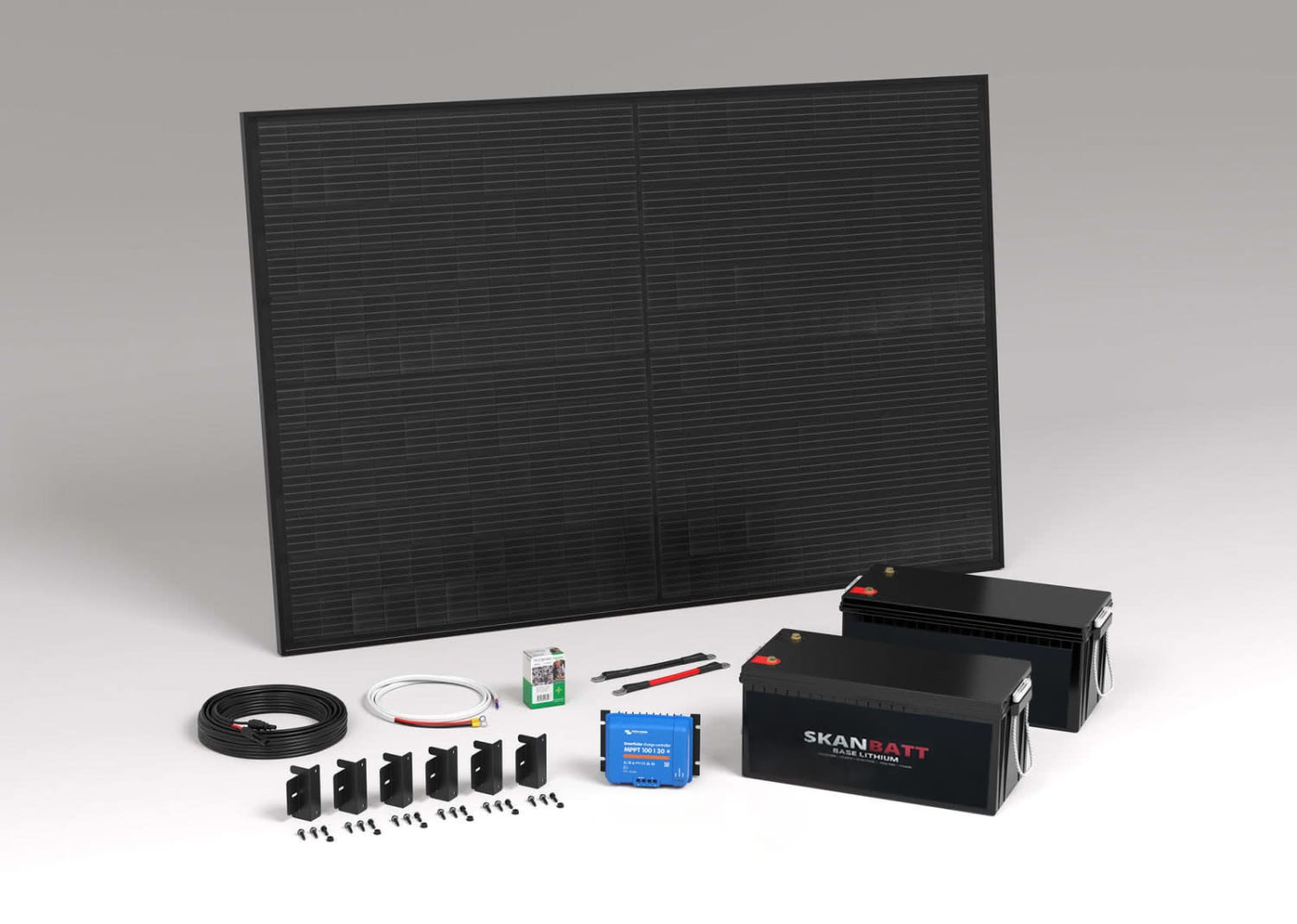 Victron grunnpakke 410W m/Lithium Base 400Ah Heat
