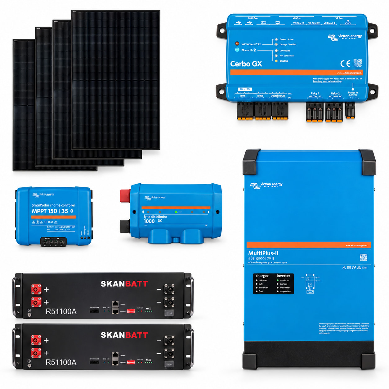 Kraftpakke 4000W Lithium Rackbatteri 10,2 kWt