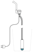 Dykkerpumpe 12V m/kran