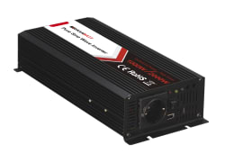 Inverter 24V 1000W Ren Sinus m/trådløs Fjernkontroll