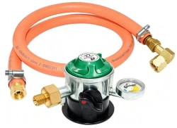 Regulatorsett med 90 gr vinkel og manometer
