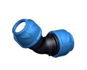 45 graders bend til 40mm avløpsrør (trykkfast)