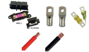 Inverter kabelpakke 300/600W 1,7M 16mm2