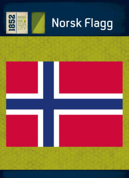 Norsk Flagg 200 cm