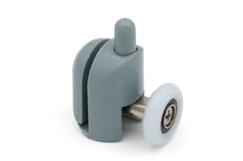 Nedre hjul for glass dør - Hvit kabinett (4 stk)