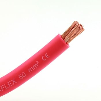 Strømkabel 50mm² rød - pr meter