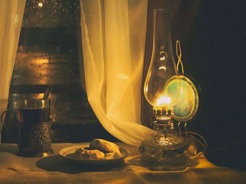 Parafinlamper og olje