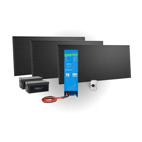 EasySolar 1600VA 12V 600W 400A Lithium - med varme