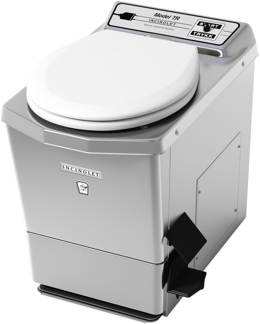 Incinolet forbrenningstoalett i rustfritt stål