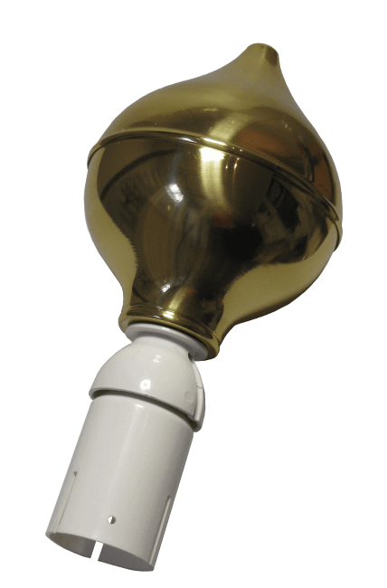 Flaggstangkule Ø 150/65 mm - Messing