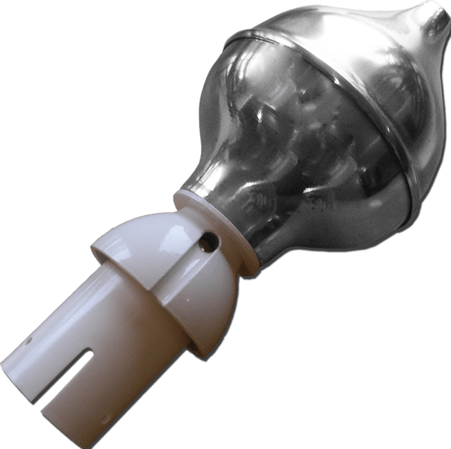 Flaggstangkule Ø 150/65 mm - Aluminium
