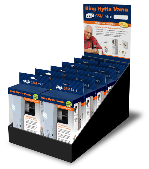 Mini + 12 stk m/ butikk display