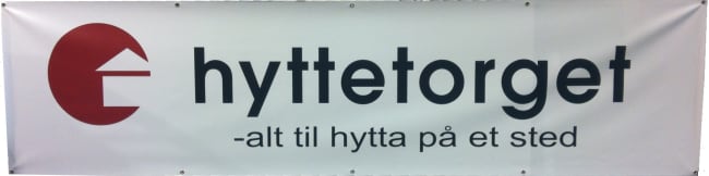 Hyttetorget banner 4 meter