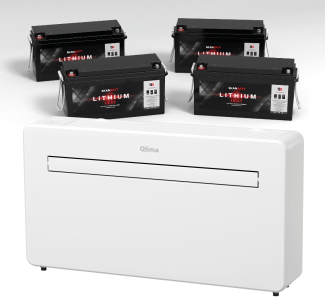 Varmepumpe m/48V inverter