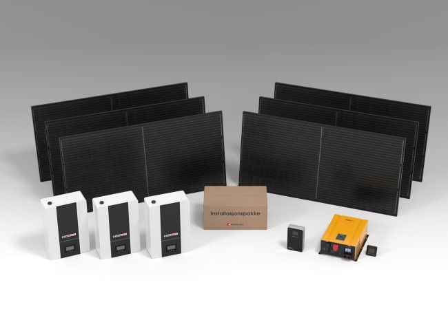 Solcelle kraftpakke 230V 10kW PowerWall 18,4kWt