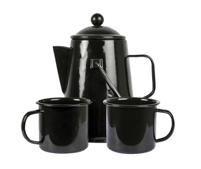 Emaljert Kaffesett