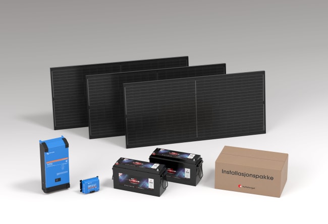 Solcelle kraftpakke 230V 1,6kW m/5,12 kWt Lithium Ultra
