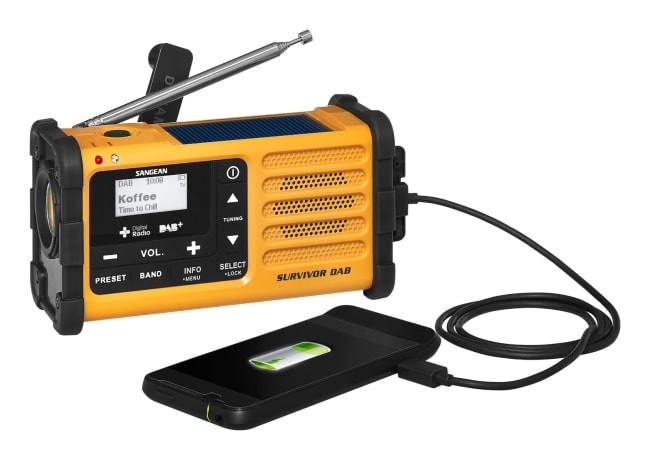 dab radio med solcelle lading