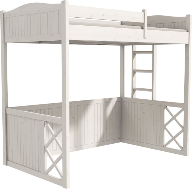 saga sengeramme 120 cm - antikk hvit