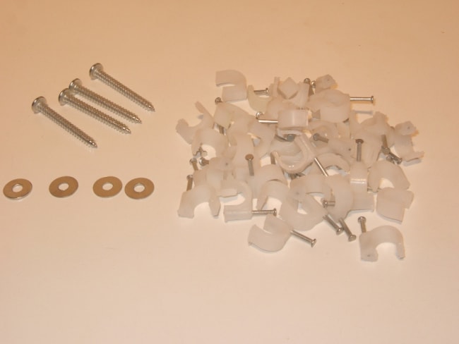 Komplett pose med klammer til kabel 10M2 solcellepanel