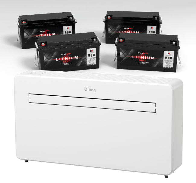 Varmepumpe m/24V inverter