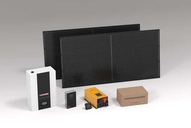 Solcelle kraftpakke 230V 3kW PowerWall 6,14kWt