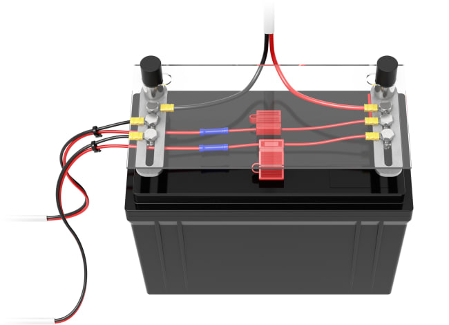 Tilkoblingssett for 100Ah lithium batteri