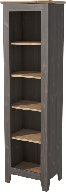 Saga reol med hyller - antikk grå